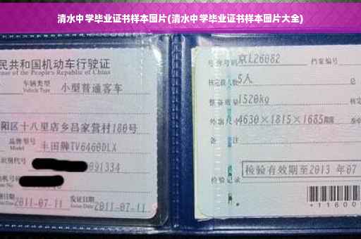 清水中学毕业证书样本图片(清水中学毕业证书样本图片大全)