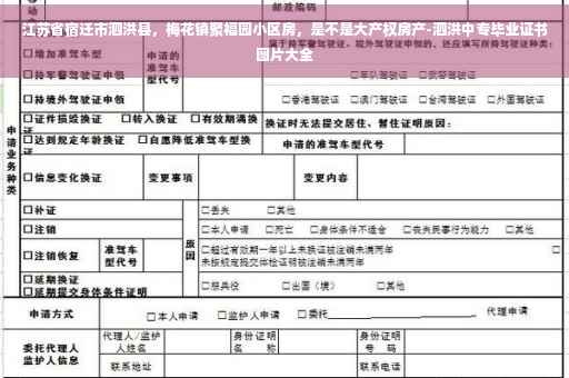 江苏省宿迁市泗洪县，梅花镇聚福园小区房，是不是大产权房产-泗洪中专毕业证书图片大全