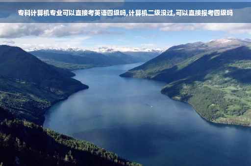 专科计算机专业可以直接考英语四级吗,计算机二级没过,可以直接报考四级吗