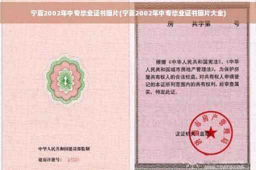 宁夏2002年中专毕业证书图片(宁夏2002年中专毕业证书图片大全)