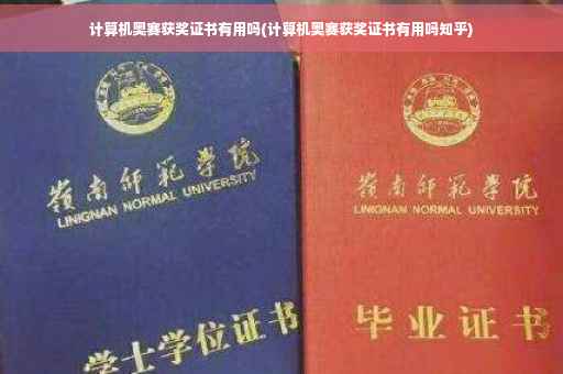 计算机奥赛获奖证书有用吗(计算机奥赛获奖证书有用吗知乎)