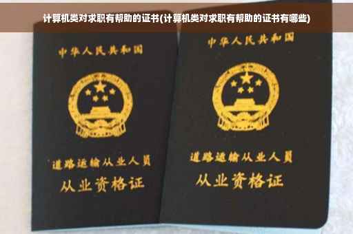 计算机类对求职有帮助的证书(计算机类对求职有帮助的证书有哪些)