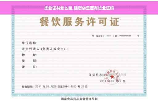 毕业证书怎么装,档案袋里面有毕业证吗