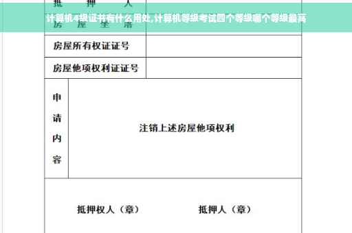 计算机4级证书有什么用处,计算机等级考试四个等级哪个等级最高