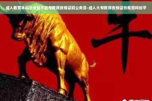 成人教育本科毕业能不能考教师资格证和公务员-成人大专教师资格证书有用吗知乎