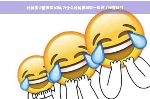 计算机证能直接买吗,为什么计算机国家一级过了没有证书