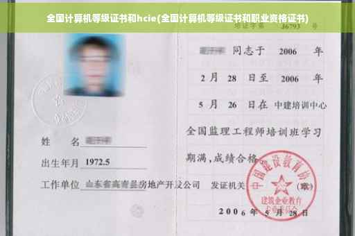 全国计算机等级证书和hcie(全国计算机等级证书和职业资格证书)
