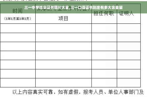 三一中学毕业证书图片大全,三一口语证书到底有多大含金量