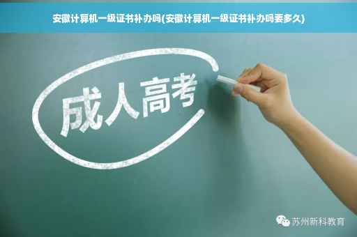 安徽计算机一级证书补办吗(安徽计算机一级证书补办吗要多久)