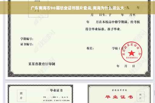 广东南海市90届毕业证书图片查询,南海为什么这么大