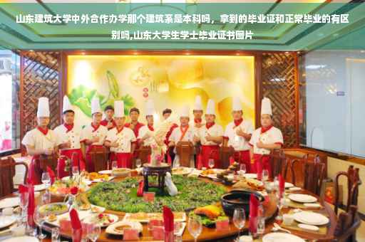 山东建筑大学中外合作办学那个建筑系是本科吗，拿到的毕业证和正常毕业的有区别吗,山东大学生学士毕业证书图片