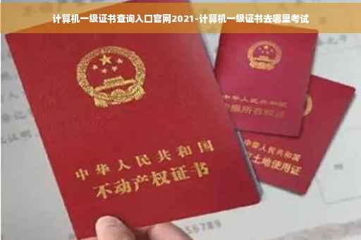 计算机一级证书查询入口官网2021-计算机一级证书去哪里考试