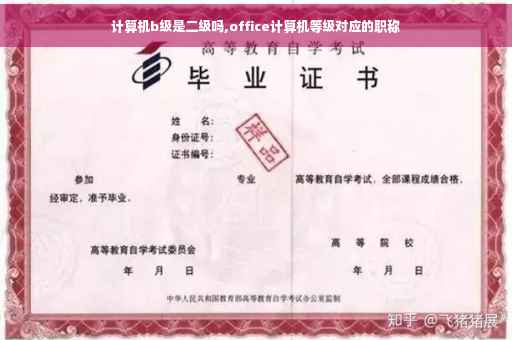 计算机b级是二级吗,office计算机等级对应的职称