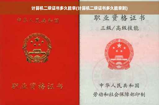 计算机二级证书多久能拿(计算机二级证书多久能拿到)