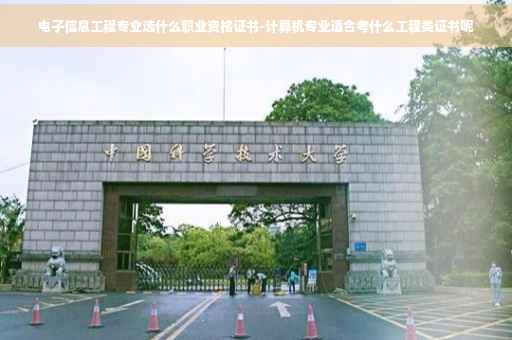 电子信息工程专业选什么职业资格证书-计算机专业适合考什么工程类证书呢