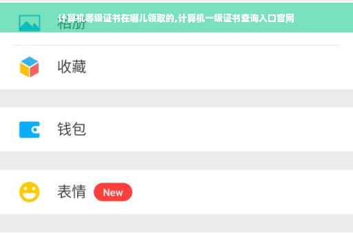 计算机等级证书在哪儿领取的,计算机一级证书查询入口官网