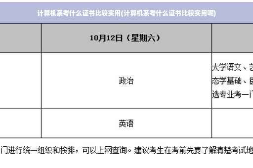 计算机系考什么证书比较实用(计算机系考什么证书比较实用呢)