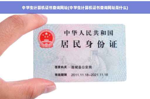 中学生计算机证书查询网址(中学生计算机证书查询网址是什么)