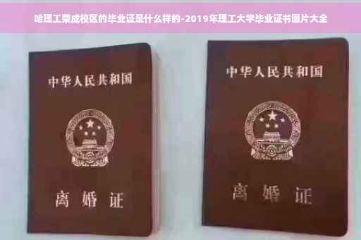 哈理工荣成校区的毕业证是什么样的-2019年理工大学毕业证书图片大全