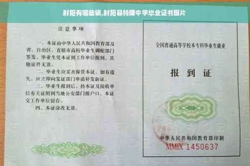 射阳有哪些镇,射阳县特庸中学毕业证书图片