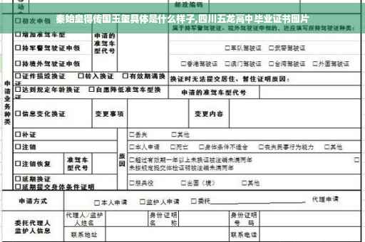 秦始皇得传国玉玺具体是什么样子,四川五龙高中毕业证书图片