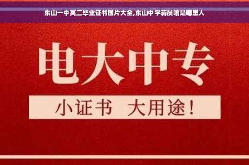 东山一中高二毕业证书图片大全,东山中学蒋晨喻是哪里人