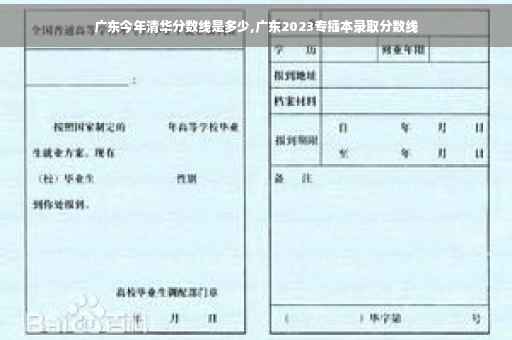 广东今年清华分数线是多少,广东2023专插本录取分数线