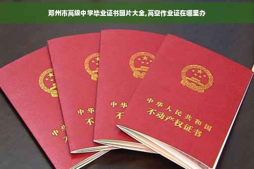 邓州市高级中学毕业证书图片大全,高空作业证在哪里办