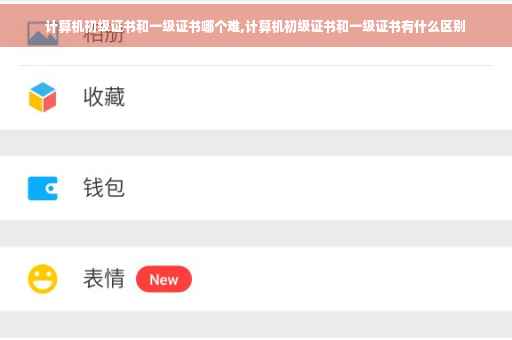 计算机初级证书和一级证书哪个难,计算机初级证书和一级证书有什么区别