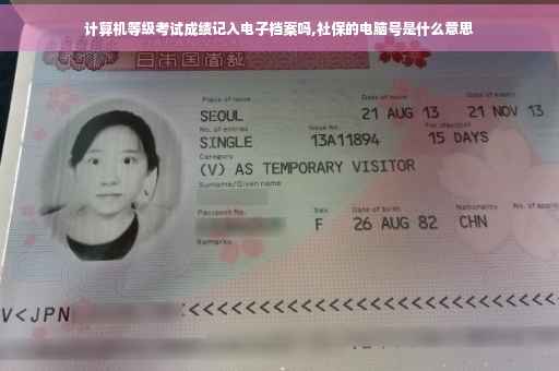 计算机等级考试成绩记入电子档案吗,社保的电脑号是什么意思
