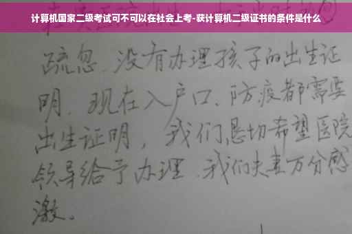 计算机国家二级考试可不可以在社会上考-获计算机二级证书的条件是什么