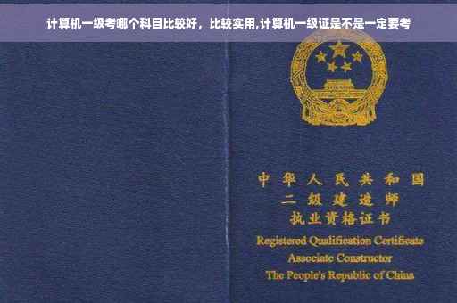 计算机一级考哪个科目比较好,比较实用,计算机一级证是不是一定要考 计算机一级考哪个科目比较好,比较实用,计算机一级证是不是一定要考