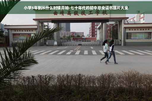 小学5年制从什么时候开始-七十年代的初中毕业证书图片大全