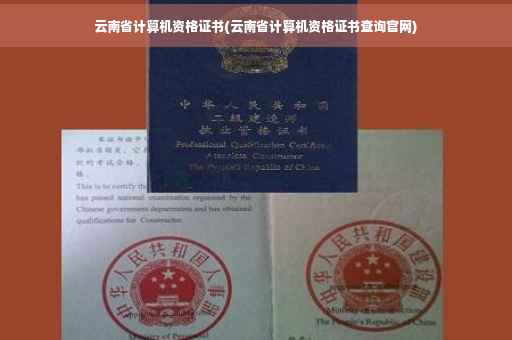 云南省计算机资格证书(云南省计算机资格证书查询官网)