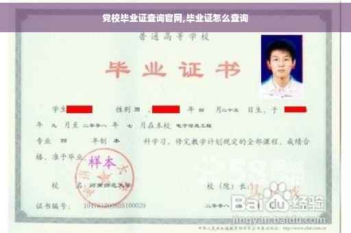 党校毕业证查询官网,毕业证怎么查询