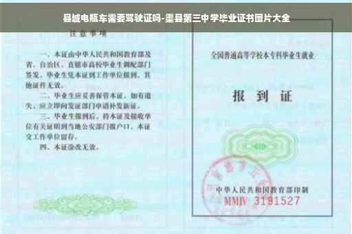 县城电瓶车需要驾驶证吗-渠县第三中学毕业证书图片大全