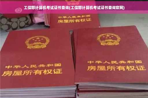 工信部计算机考试证书查询(工信部计算机考试证书查询官网)