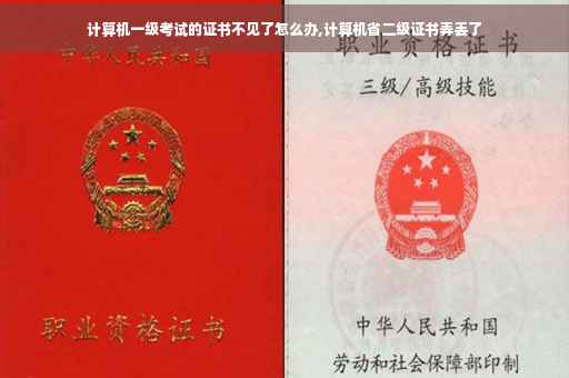 计算机一级考试的证书不见了怎么办,计算机省二级证书弄丢了