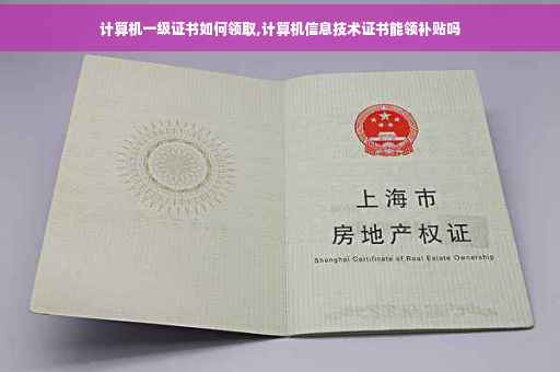 计算机一级证书如何领取,计算机信息技术证书能领补贴吗
