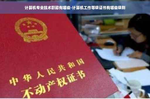 计算机专业技术职称有哪些-计算机工作等级证书有哪些级别