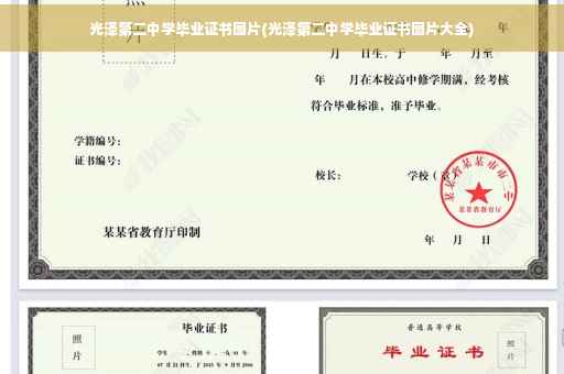光泽第二中学毕业证书图片(光泽第二中学毕业证书图片大全)