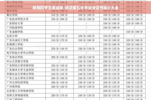 林旭同学主要成就-延边第五中学毕业证书图片大全