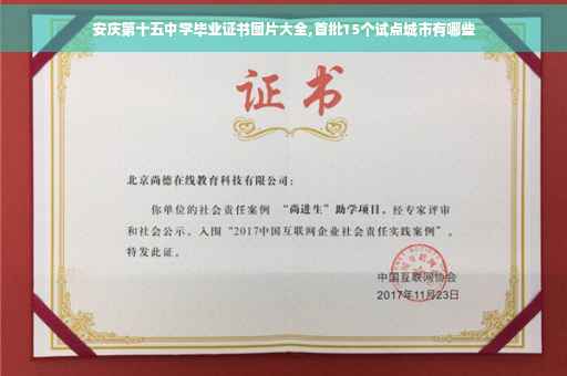 安庆第十五中学毕业证书图片大全,首批15个试点城市有哪些