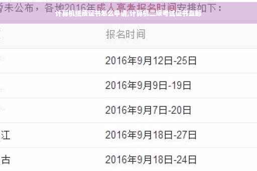 计算机纸质证书怎么申请,计算机二级考试证书直邮