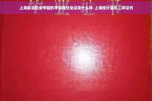 上海震旦职业学院的学信网毕业证是什么样-上海校计算机二级证书