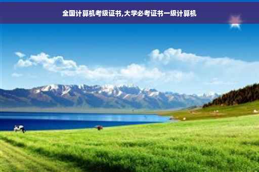 全国计算机考级证书,大学必考证书一级计算机