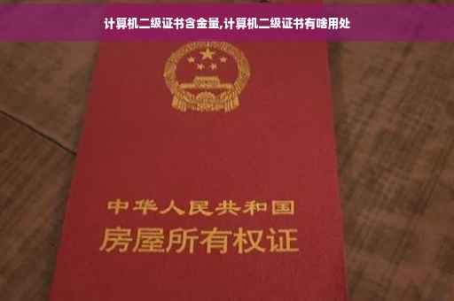 计算机二级证书含金量,计算机二级证书有啥用处 计算机二级证书含金量,计算机二级证书有啥用处