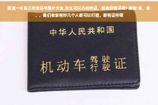 溆浦一中高三毕业证书图片大全,怎么可以办持枪证，或者狩猎证呢? 谢谢!急、急、，我们老家有好几个人都可以打猎，都有证件呢
