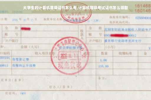 大学生的计算机等级证书怎么考,计算机等级考试证书怎么领取