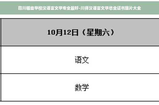 四川哪些学校汉语言文学专业最好-川师汉语言文学毕业证书图片大全